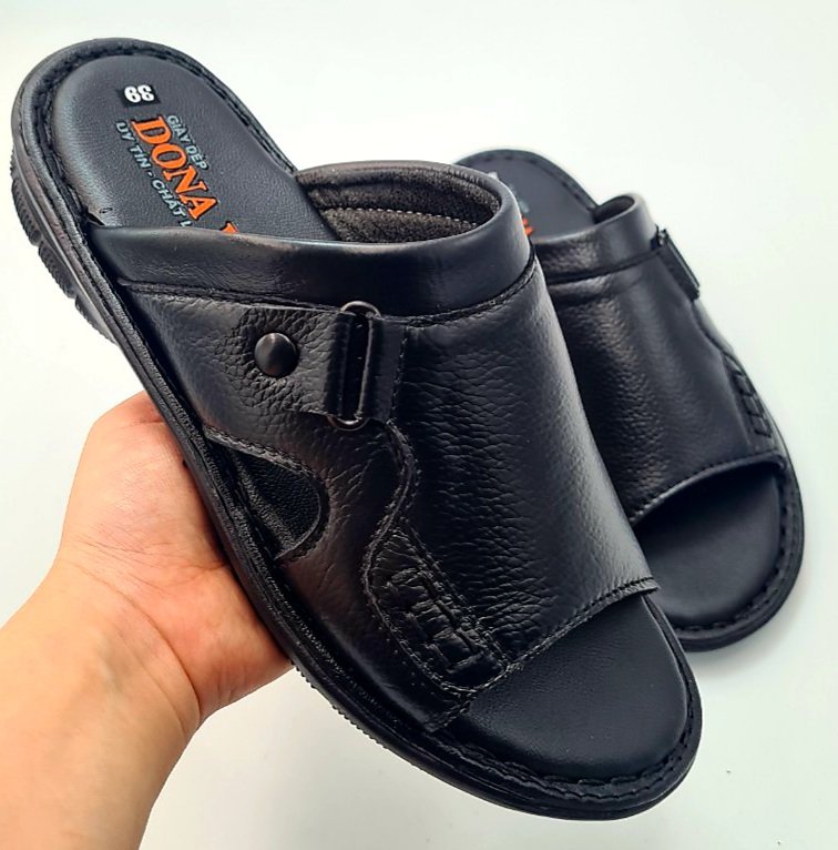 Dép da bò nam 100% da bò cao cấp shop kinson
