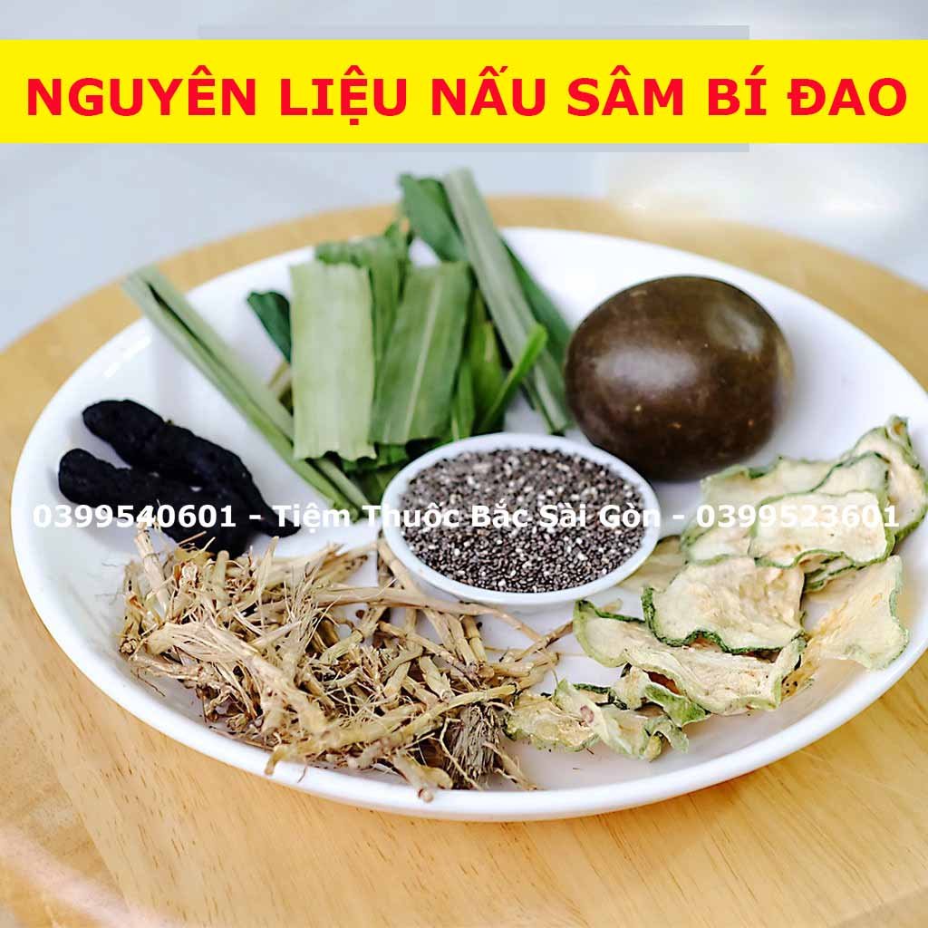 Sâm Bí Đao Set Nấu 10 Lít, Tặng Kèm Hạt Chia Bên Trong Mỗi Bịch