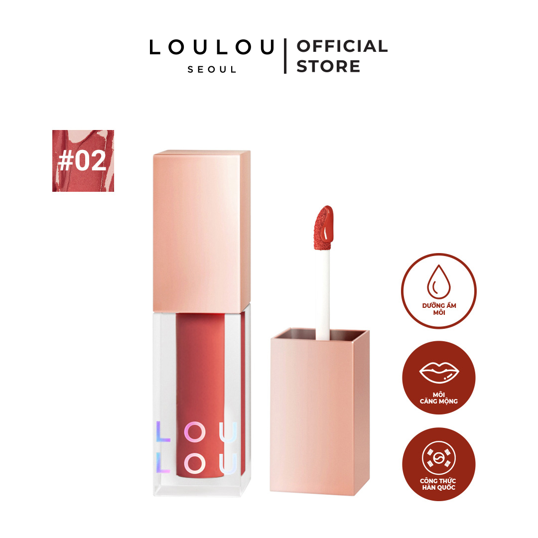 Son tint Loulou màu 02 French Rosé Hồng nude 3g