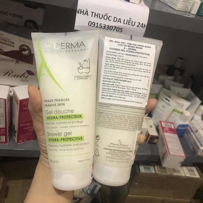 Sữa rửa mặt Aderma Gel Moussant Soothing Foaming gel 200ml