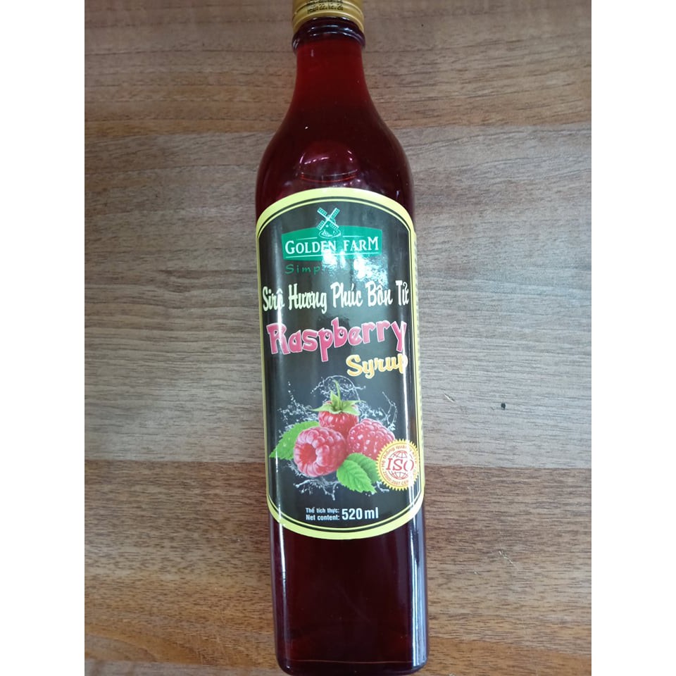 Siro phúc bồn tử golden farm 520ml