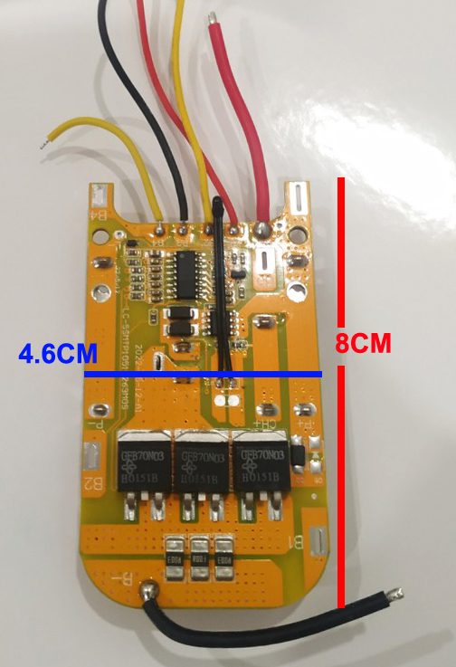 Mạch pin Makita 5S 80A 18V -21V bảo vệ pin Li-ion 3.7V Mạch 5S Makita 3Fet 80a tải lớn nhận máy hãng. chạy máy 3 chân