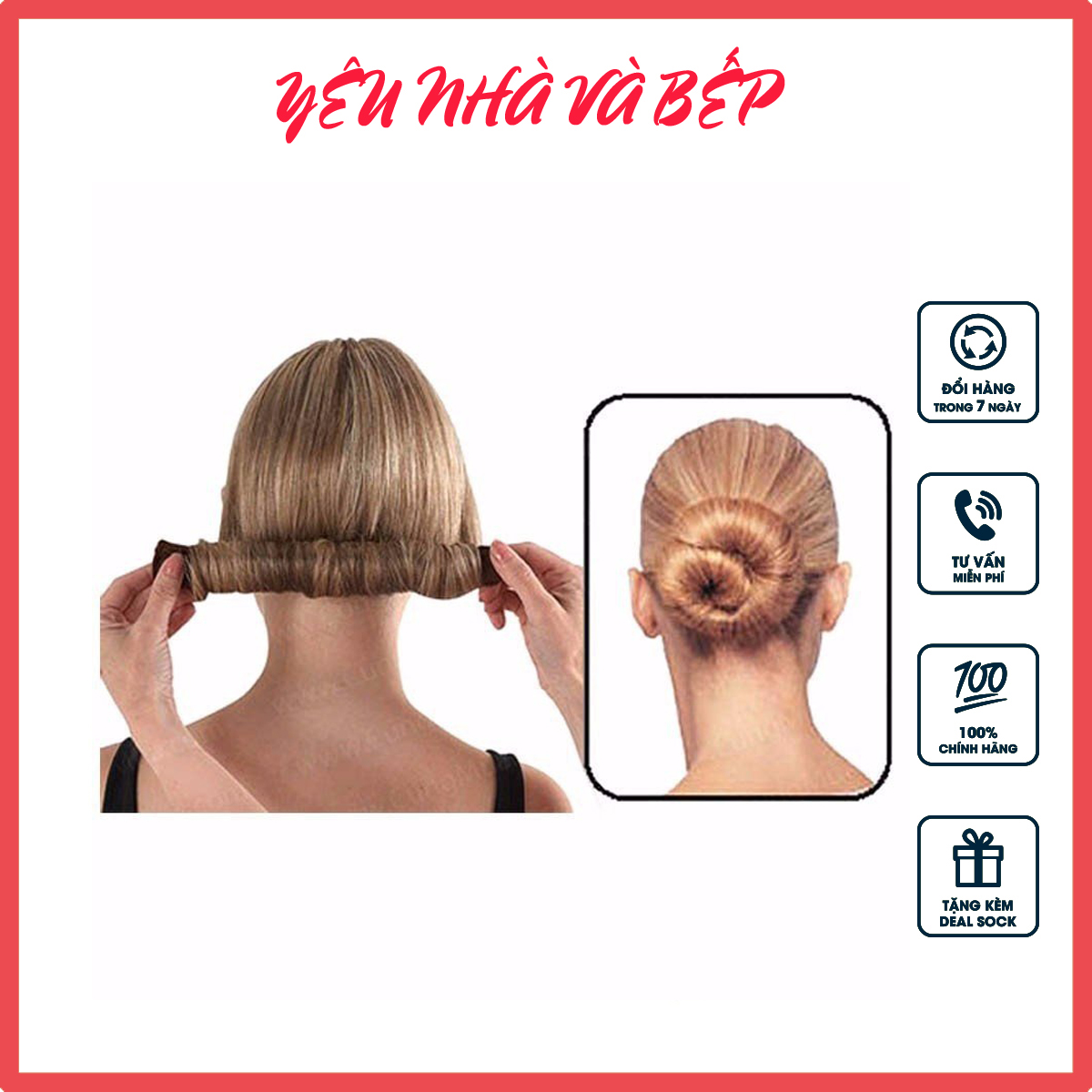 Dụng cụ búi tóc, quấn tóc thông minh, nhỏ gọn - thanh búi tóc phong cách Hàn Quốc cực xinh