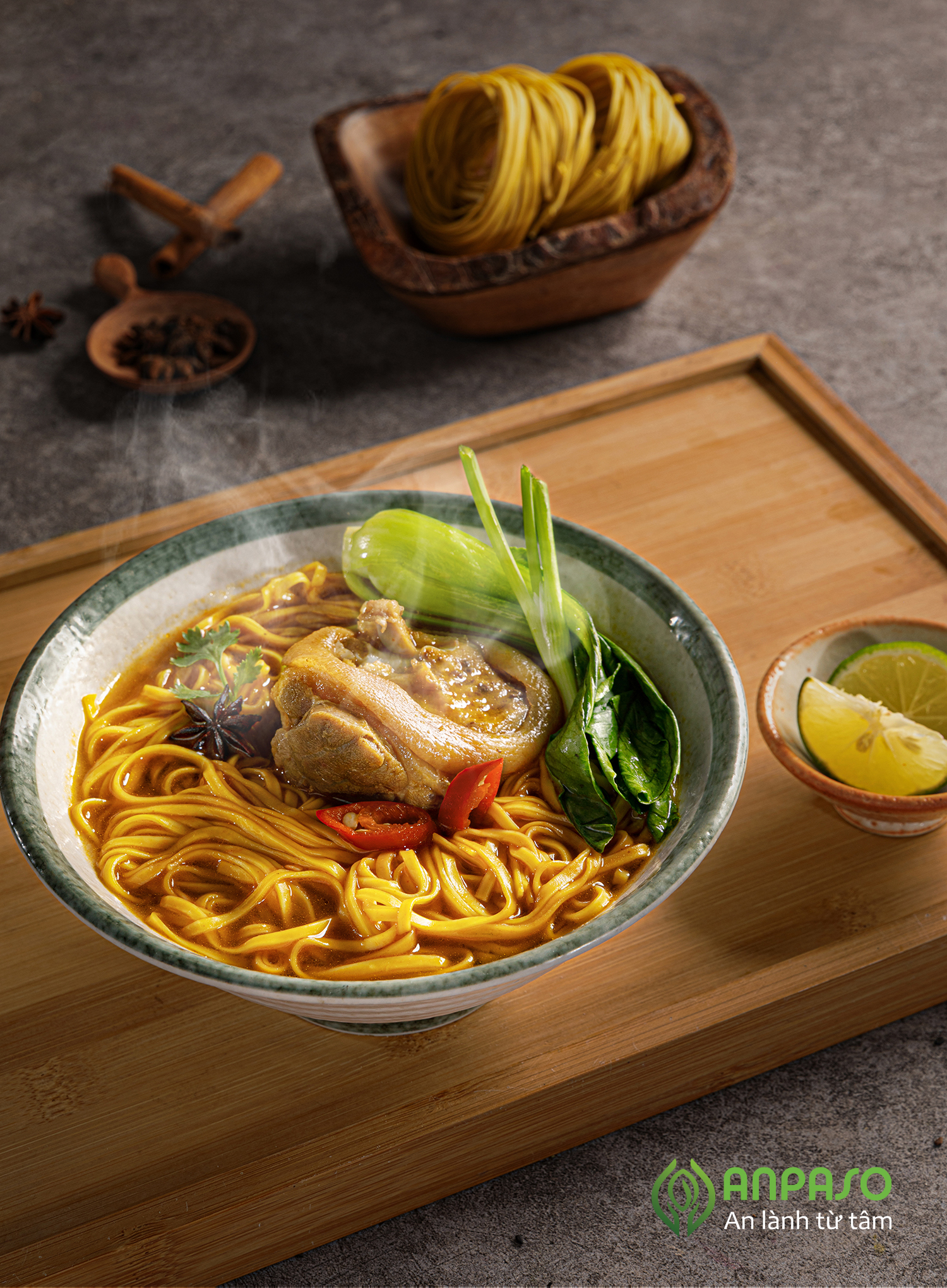 Mì Củ Nghệ Nguyên Chất Anpaso Eat Clean, Thanh Mát, Giảm Cân, Ăn Chay, Bổ Sung Chât Xơ, tốt cho tiêu hóa 120g