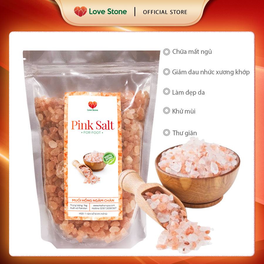 Muối Ngâm Chân Himalaya Love Stone – Theo Tiêu Chuẩn Bộ Y Tế