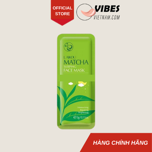 [HCM][GÓI MINI ] Mặt nạ ngủ matcha trà xanh Dưỡng ẩm Phục hồi Sáng da gói nhỏ 3g