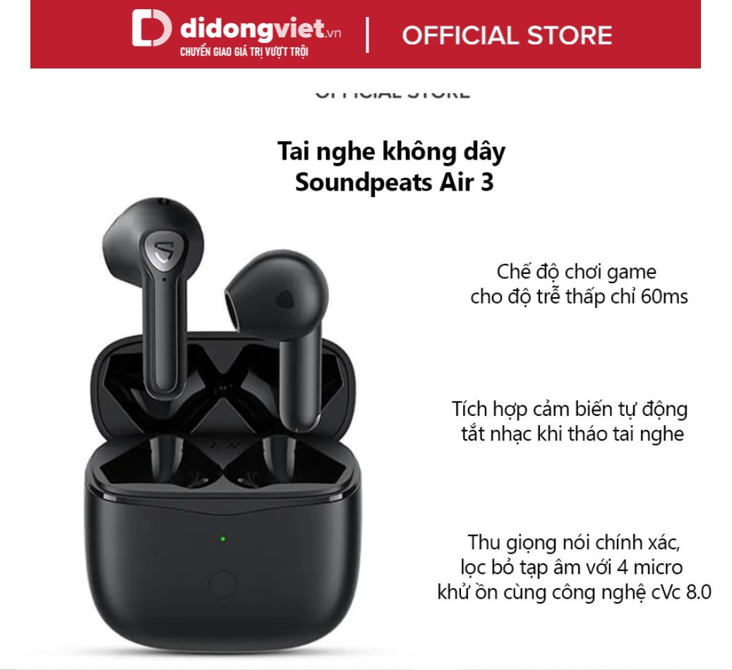 Tai nghe không dây Soundpeats Air 3
