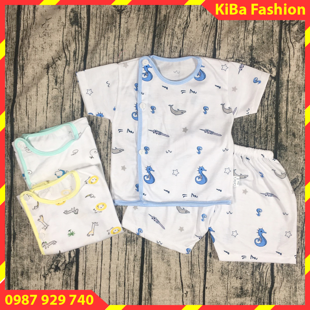 Set 5 Bộ quần áo sơ sinh CỘC TAY  in hình chất cotton co giãn mềm mịn cho bé - BSS- TK0170 / bộ đồ sơ sinh / bộ sơ sinh / bộ sơ sinh nous baby / bộ sơ sinh cho bé trai / đồ bộ sơ sinh / bộ sơ sinh / bộ đồ sơ sinh cho bé trai
