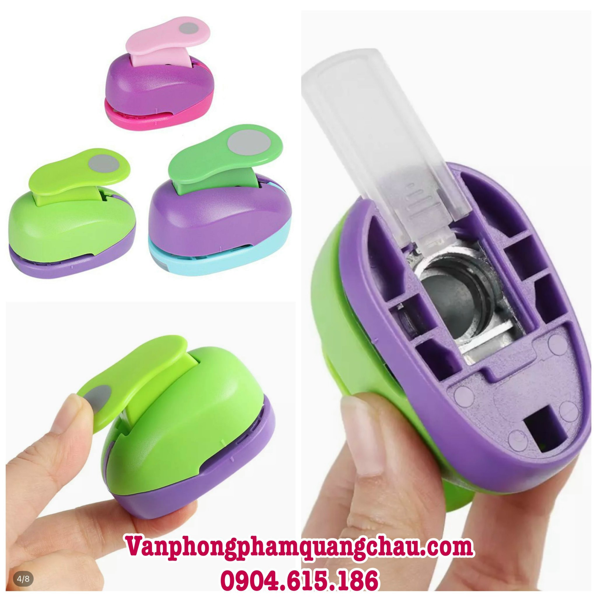Bấm giấy hình tròn trang trí Kamei - Craft Punch - 01 chiếc/mẫu