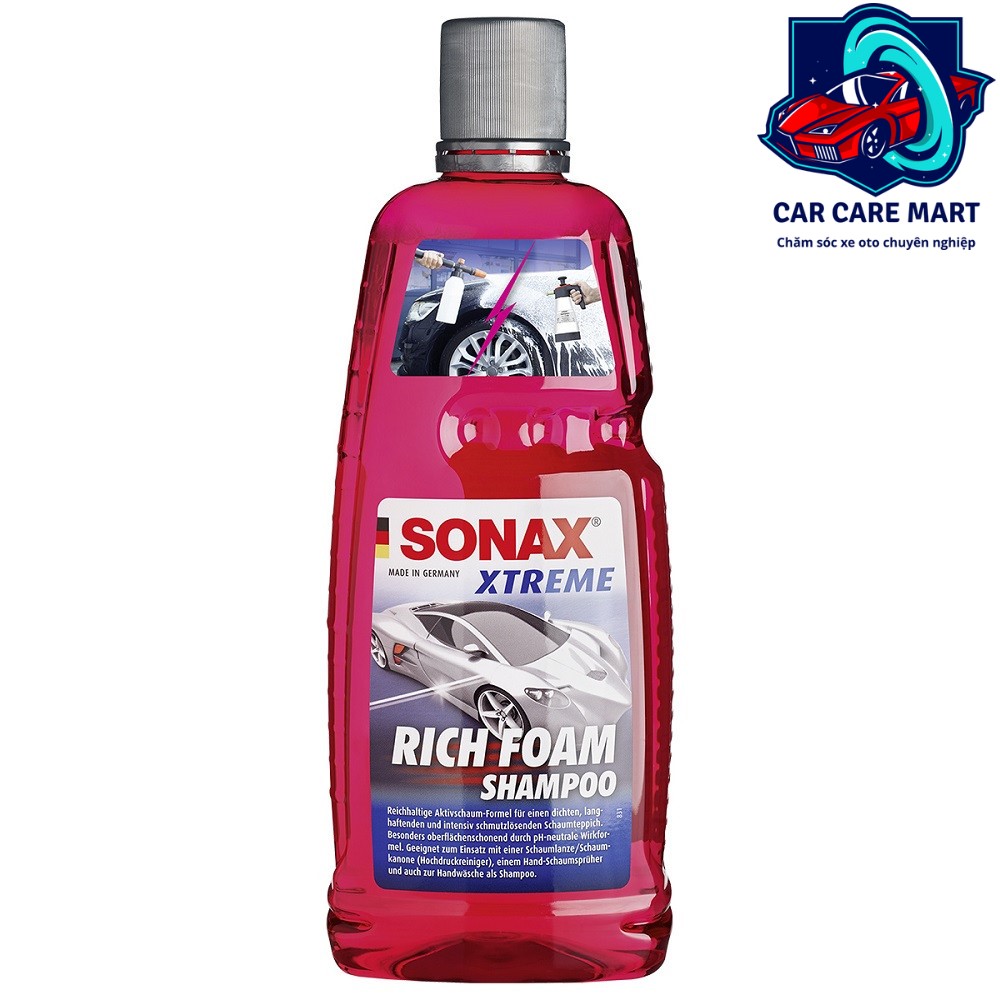 Nước rửa xe làm sạch nhanh, nhiều bọt 1lit - Sonax xtreme rich foam shampoo