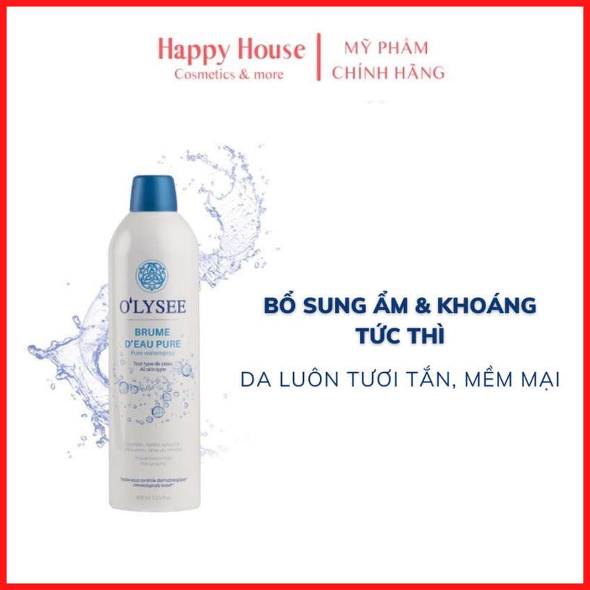 Xịt Khoáng Olysee 400ml Nội Địa Pháp cấp ẩm, làm dịu da