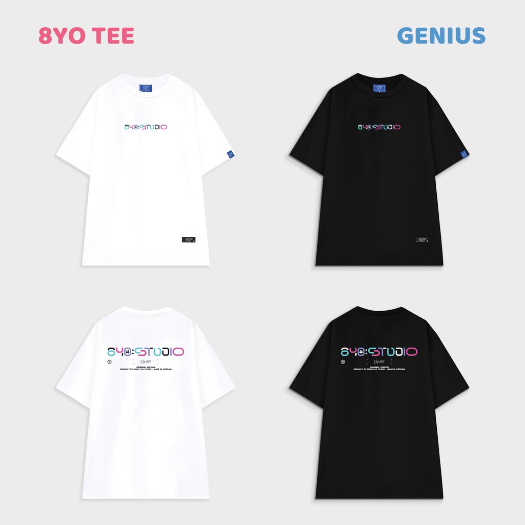 Áo thun local brand unisex 8yo genius tee # 2 màu