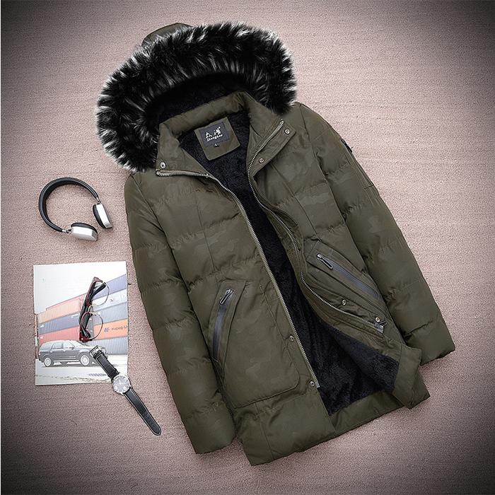 Áo khoác nam AP45 - Áo khoác phao nam lót lông dáng dài có mũ Hot trend 2021