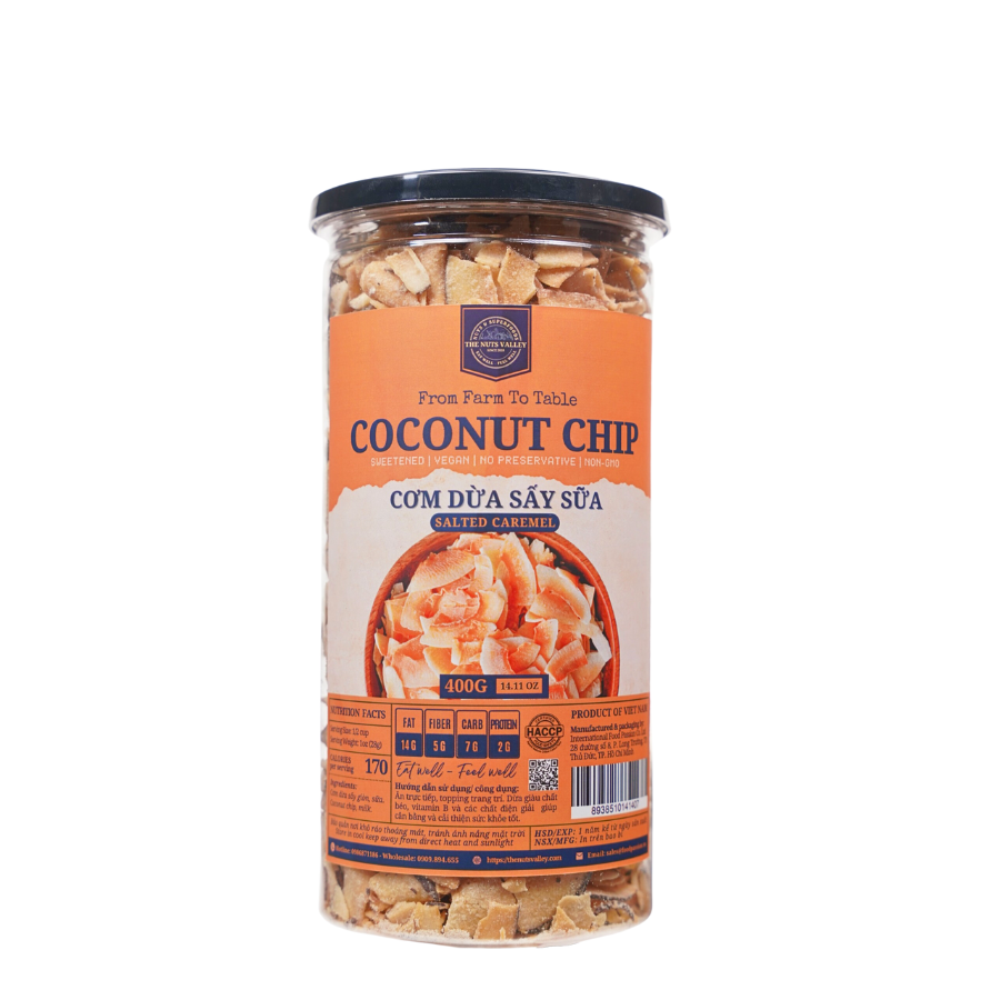 Dừa sấy sữa- sweetend crispy desiccated coconut the nuts valley