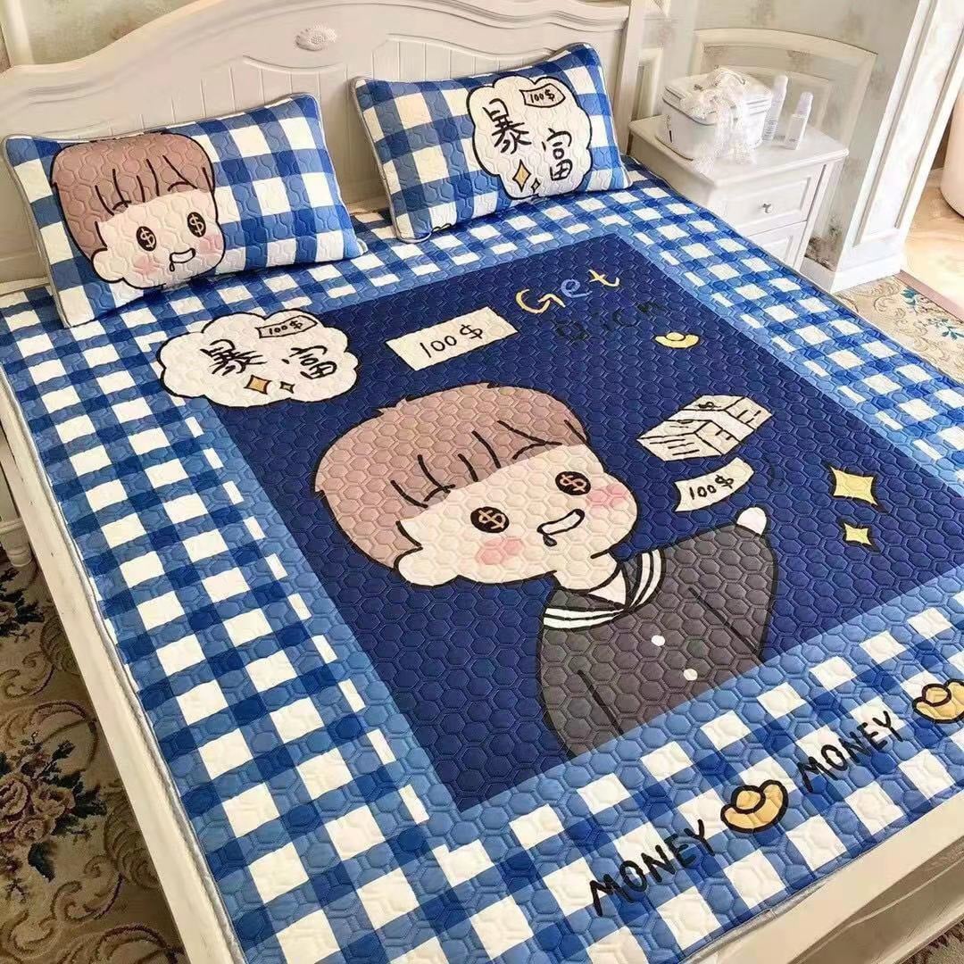 [HCM](Hàng Loại 1- 2021) Chiếu Điều Hòa Cao Su NonChiếu Điều Hòa 5DĐiều Hòa Nhiệt Độ Cơ Thể Để Người Nằm Luôn Cảm Thấy Thoải Mái Thoáng Mát Vào Mùa Hè Và Ấm Áp Vào Mùa ĐôngTặng Kèm 2 Vỏ Gối Cùng Bộ Với Chiếu