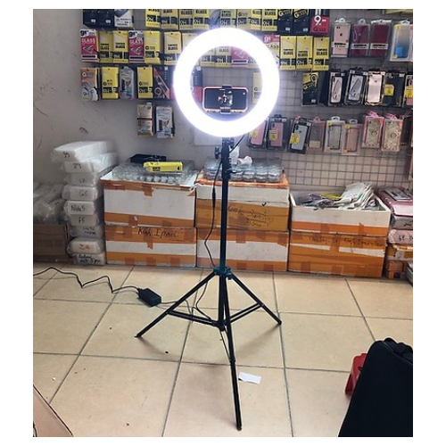 Đèn livestream 33cm chuyên dụng 3 nguồn ánh sáng hợp kim chắc chắn đèn cao
