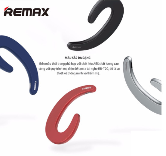 Tai bluetooth móc tai remax T20 chính hãng, giúp bạn thể hiện được cá tính, nét hiện đại, sự trẻ trung và góp phần làm tôn lên phong cách của chính mình