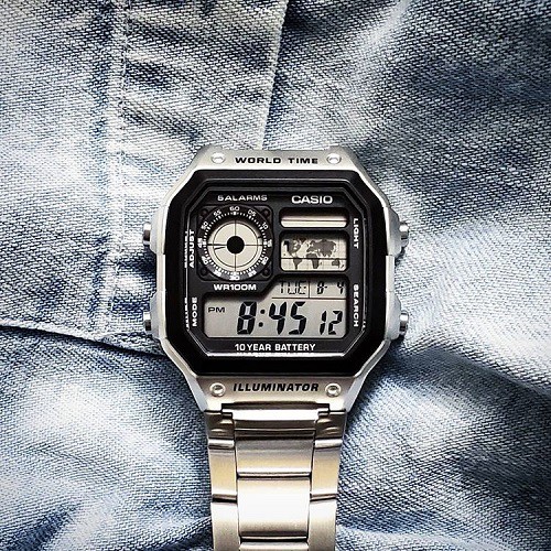 ĐỒNG HỒ NAM THỜI TRANG CAO CẤP C-A-S-I-O AE1200 PHONG CÁCH QUÝ ÔNG LỊCH LÃM, THỜI TRANG NAM TÍNH - ĐỒNG HỒ THỜI TRANG - ĐỒNG HỒ NAM - FULL HỘP