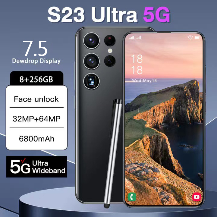 2023 Mới Galaxy S23 Ultra Điện thoại 5G 12+512GB Điện thoại di động gốc 5000MAh tích hợp pin Sim Dual SIM điện thoại rẻ cho học sinh ủng hộ 4G/5G wifi điện thoại chơi game nhận diện khuôn mặt vân tay hỗ trợ mở khóa dien thoai g