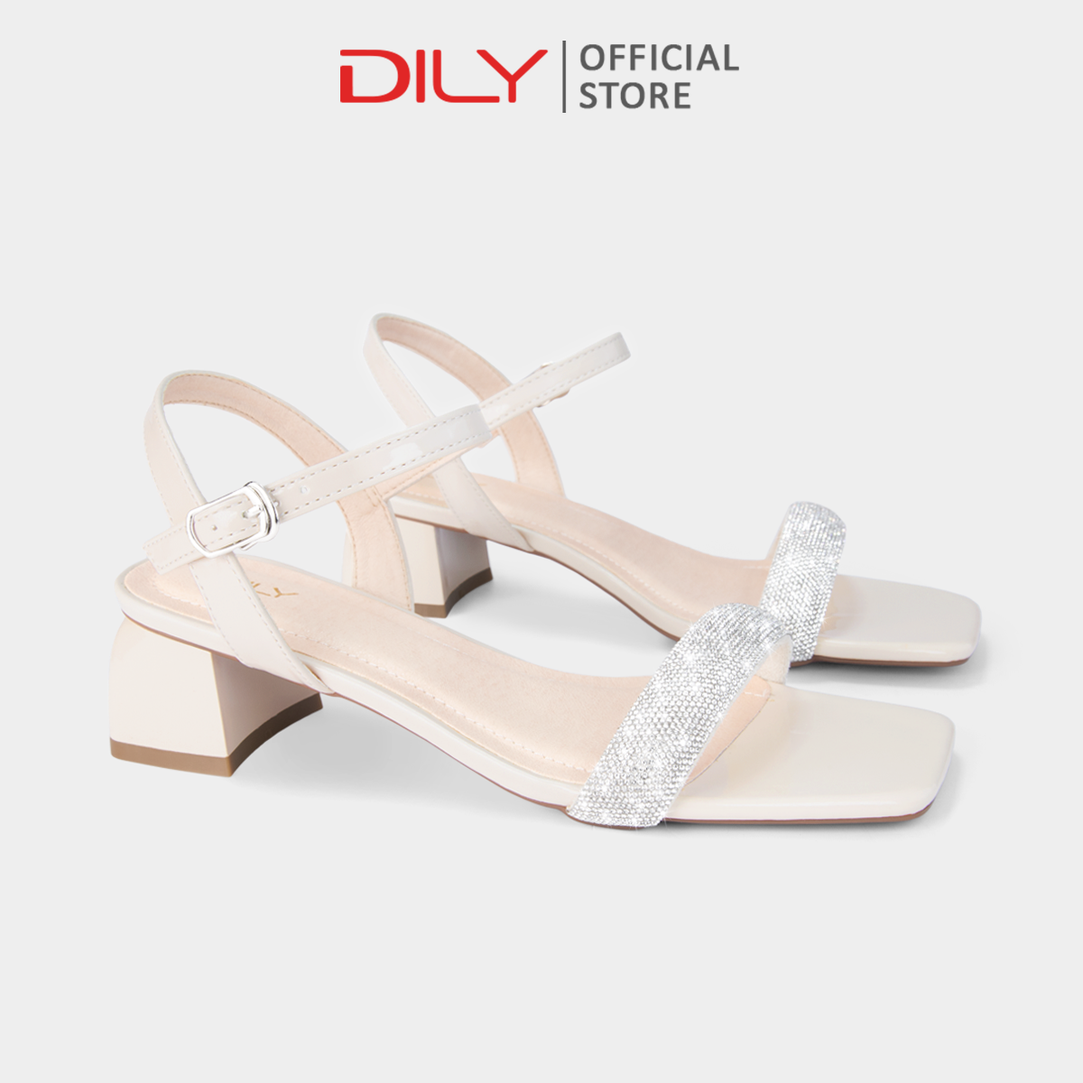 Giày sandal nữ DILY quai đính hạt lấp lánh