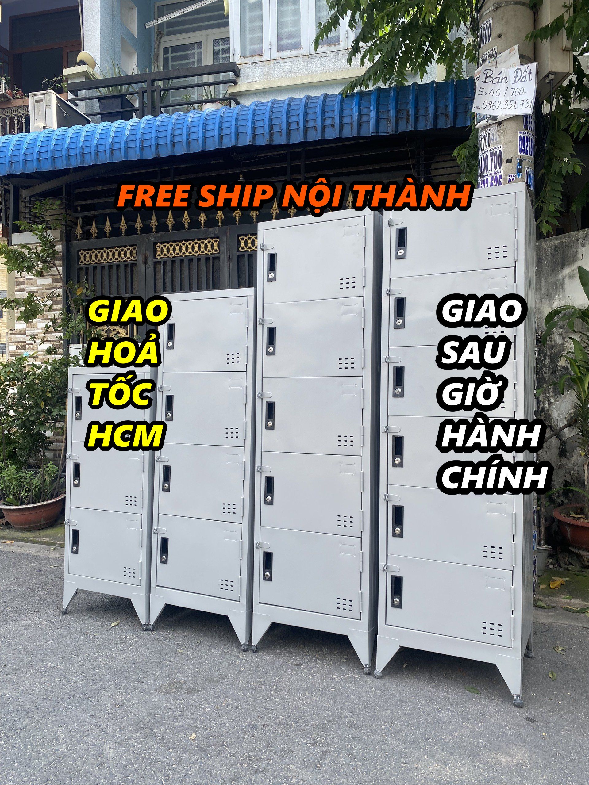 Tủ hồ sơ locker 3 tầng sắt sơn tĩnh điện cao cấp dành cho văn phòng hcm