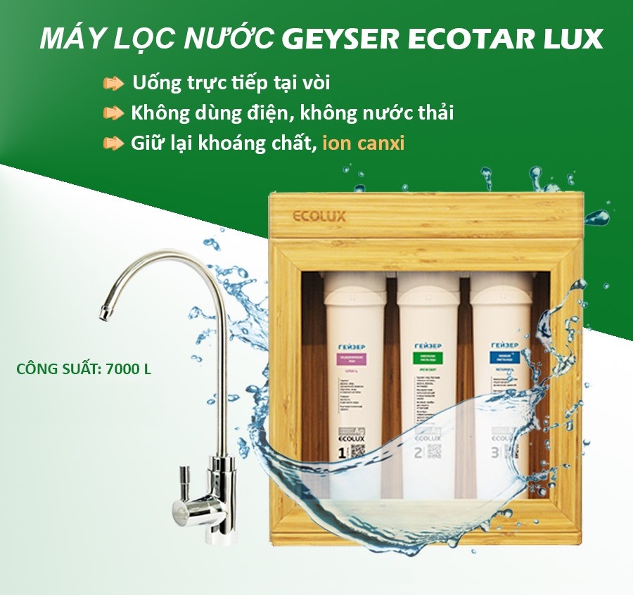 Máy lọc nước nano geyser ecolux a made in russia