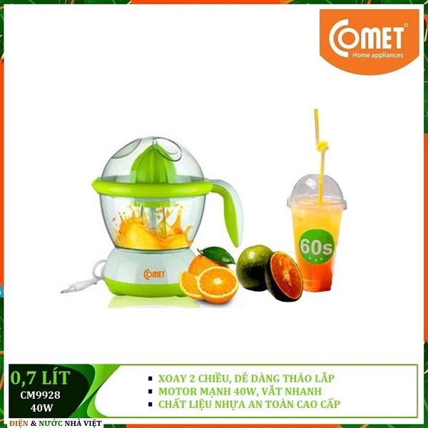 MÁY VẮT CAM 0,7 LÍT XOAY 2 CHIỀU COMET CM9928 ( CÔNG SUẤT 40W )