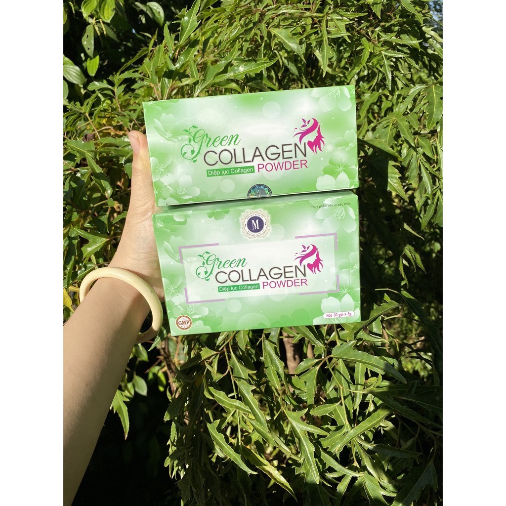 Diệp lục Collagen - mẫu mới nhất hộp 30 gói
