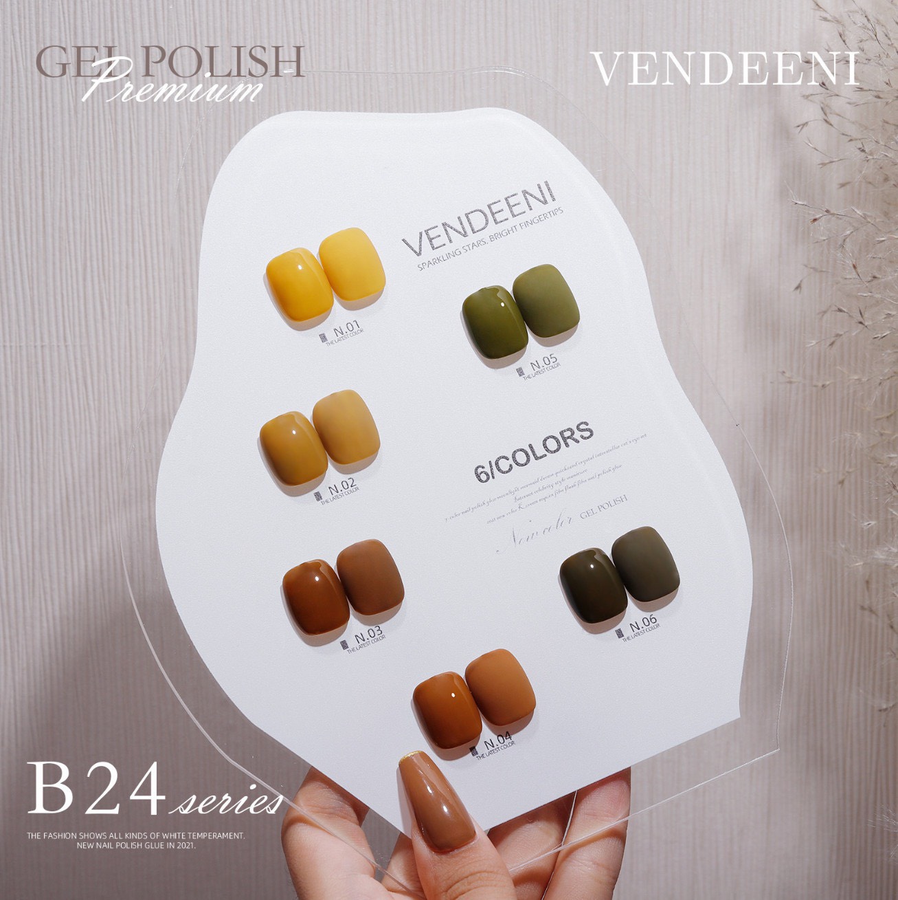 Sơn gel vendeeni chai đỏ 15ml - mã b24
