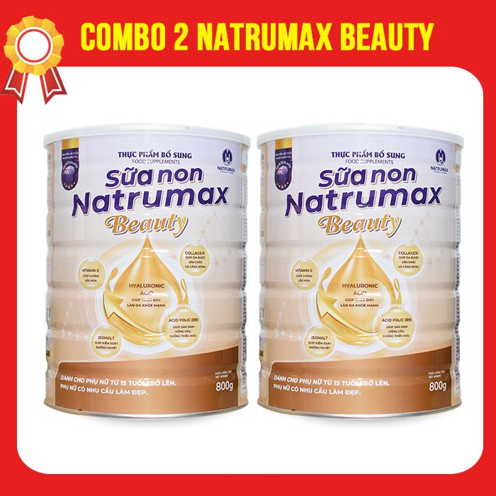 Combo 2 hộp Natrumax Beauty 800gr chính hãng