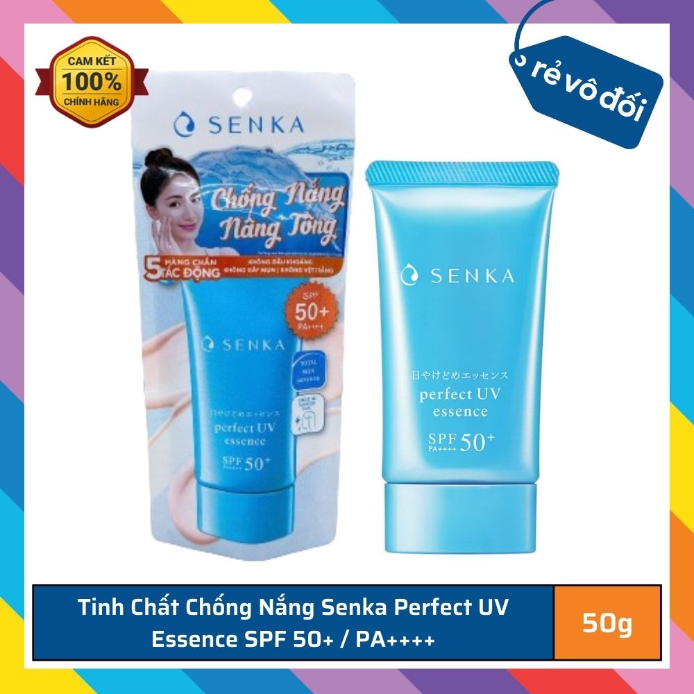 Kem chống nắng dạng tinh chất Senka Perfect UV Essence 50g - Nhật Bản