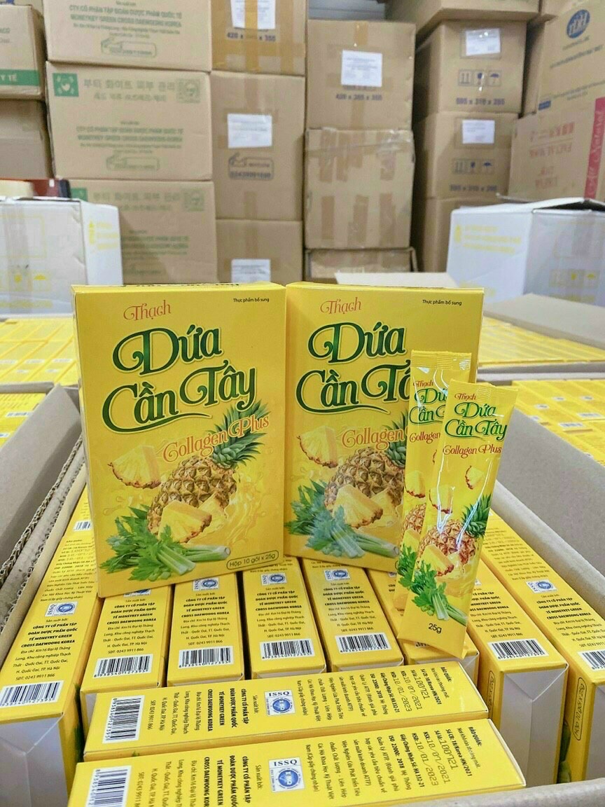 Thạch dứa cần tây siêu ngon