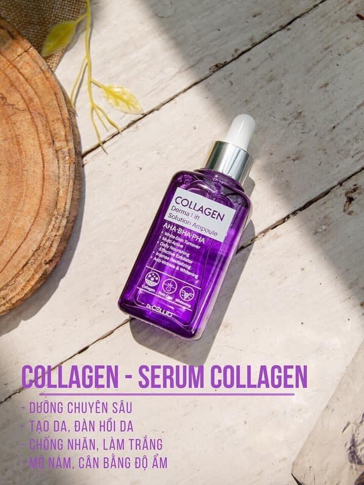 Tinh Chất Serum Làm Trắng - Xóa Nếp Nhăn Dr.Cellio Collagen Derma Lift Solution Ampoule- SERUM TINH CHẤT COLLAGEN DERMA LIFT SOLUTION AMPOULE DR. CELLIO 50ML