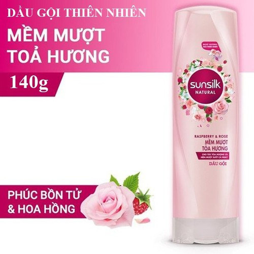 Dầu gội Sunsilk Natural mềm mượt tỏa hương 140g