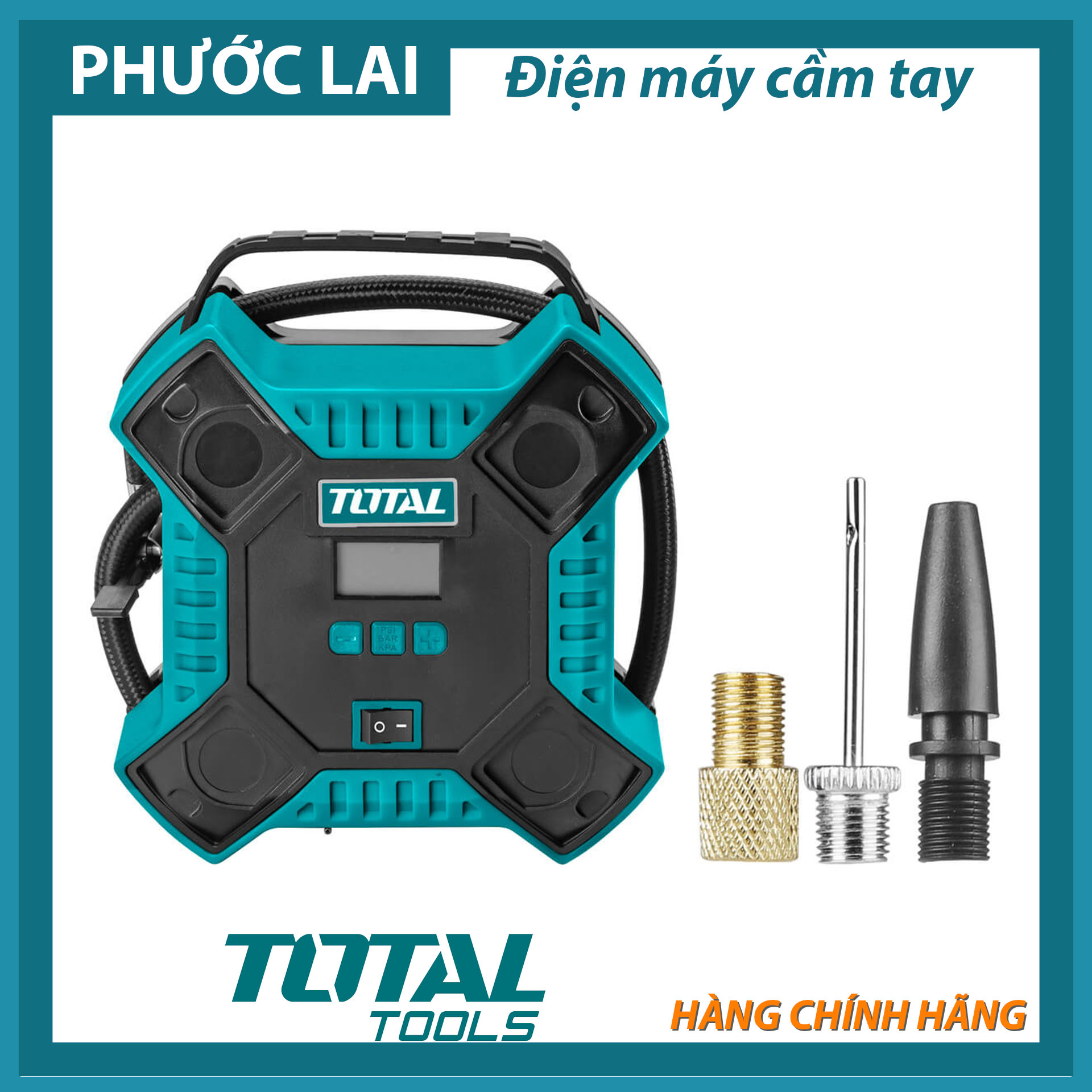 Dụng cụ kiểm tra, bơm hơi lốp xe ô tô total ttac1601