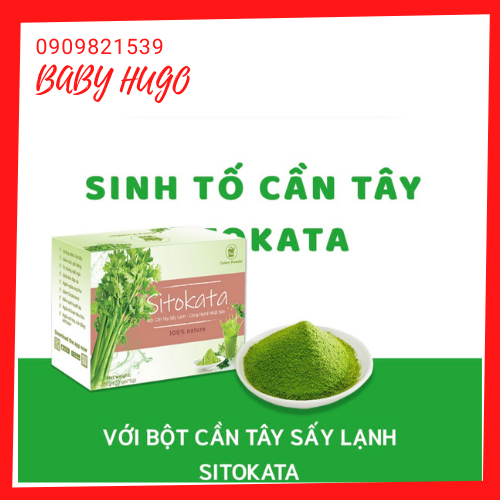 Bột Cần Tây SITOKATA - Giảm Cân - Đẹp Da ( Tặng kèm chai + Cẩm nang giảm cân)