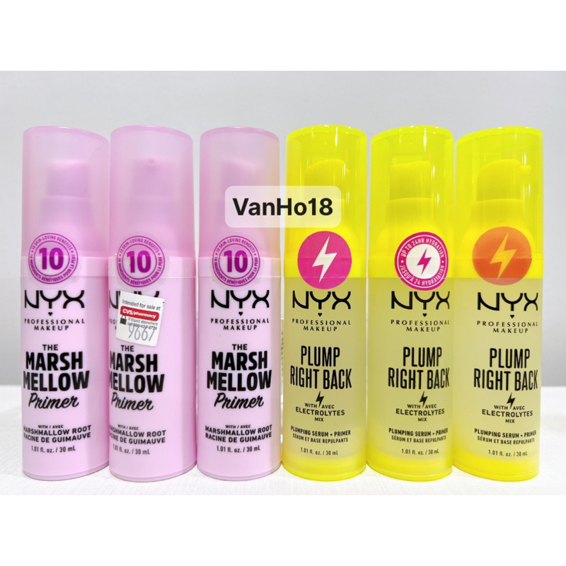 Kem lót NYX Professional Plump Right Back Serum + Primer, the Marsh Mellow Primer 30ml - SẢN PHẨM CHẤT LƯỢNG CAO, ĐƯỢC YÊU THÍCH SĂN ĐÓN TRÊN THỊ TRƯỜNG HIỆN NAY, HÀNG ĐẢM BẢO DÙNG SIÊU THÍCH MỜI KHÁCH YÊU TRẢI NGHIỆM