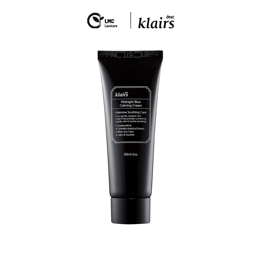 Kem dưỡng kiểm soát nhờn làm mờ thâm nám hiệu quả Klairs midnight blue calming cream 60ml