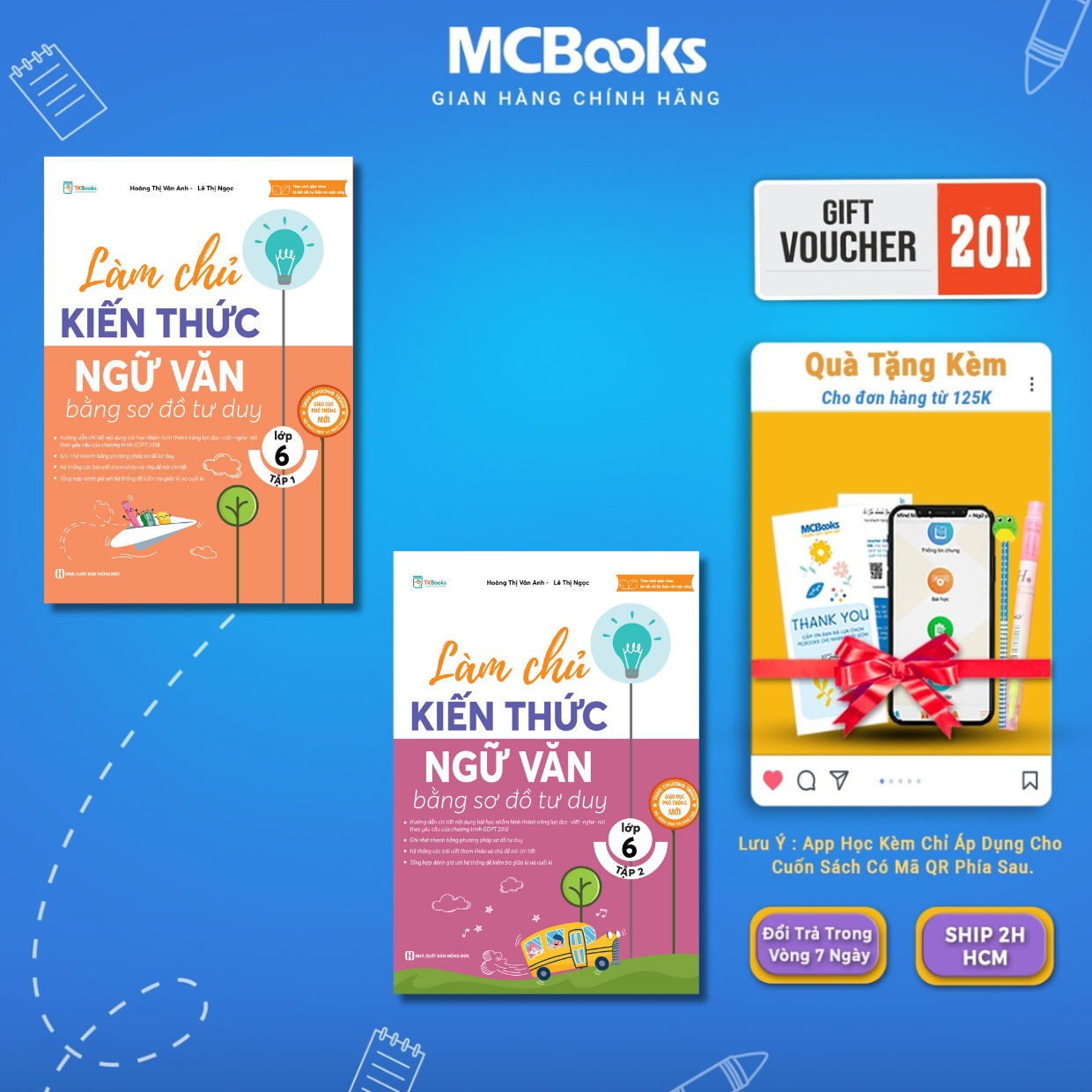 Sách - Làm chủ kiến thức ngữ văn bằng sơ đồ tư duy lớp 6 - MCBooks