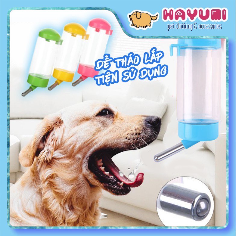 Bình nước gắn chuồng dành cho chó mèo