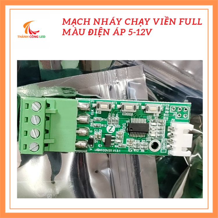 Mạch nháy chạy viền full màu điện áp 5-12V