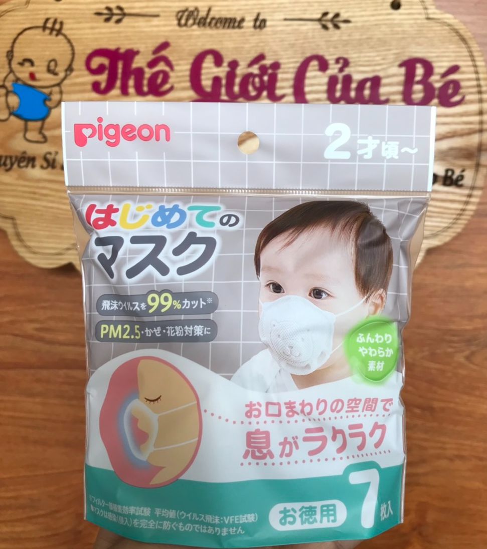 Khẩu trang Gấu Pigeon nội địa Nhật cho bé