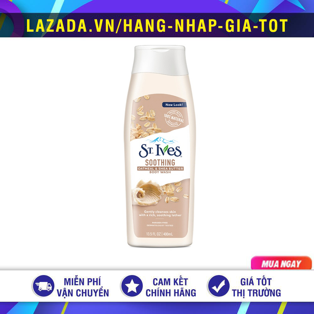 SỮA TẮM DƯỠNG DA ST.IVES YẾN MẠCH VÀ BƠ 400ML