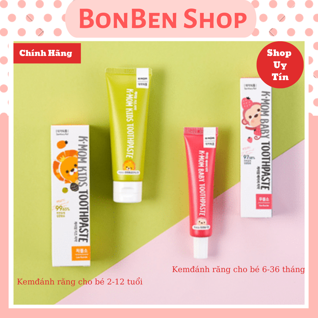 KEM ĐẮNG RĂNG CAO CẤP MOTHER K HÀN QUỐC, 100% TỰ NHIÊN, K CHỨA FLOUR AN TOÀN CHO TRẺ NHỎ (CÓ THỂ NUỐT ĐƯỢC); CAM KẾT HÀNG CHÍNH HÃNG