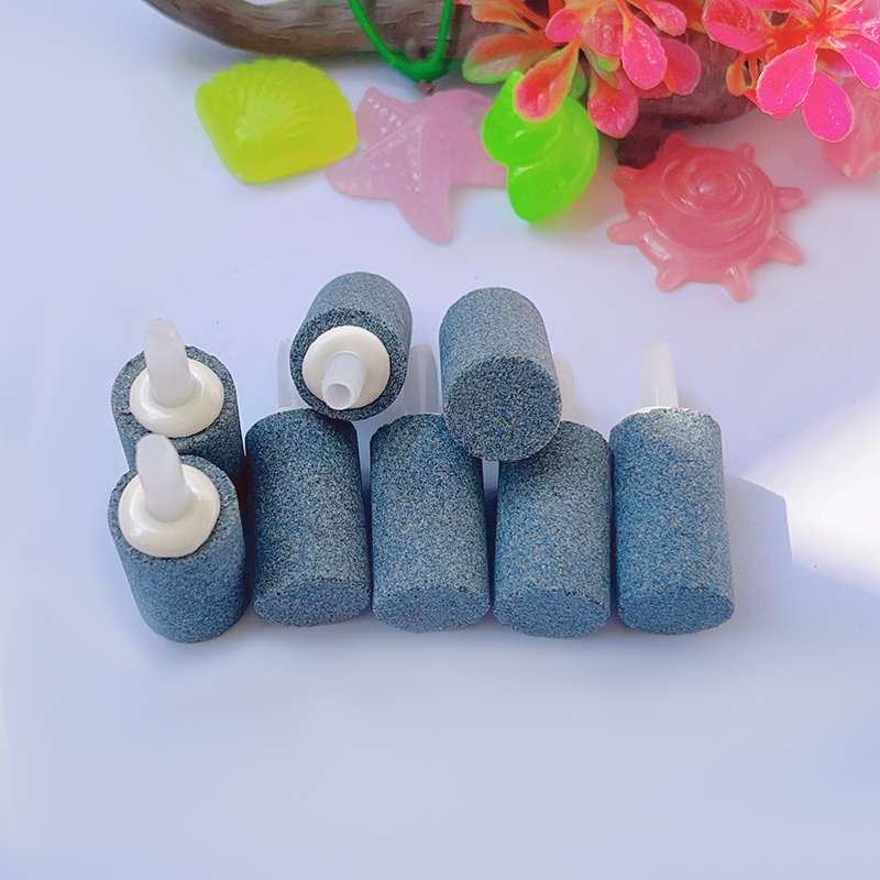 Combo 10 viên đá sủi oxy, sủi oxy siêu mịn, cục sủi oxy hình trụ xám đen dùng cho bể cá cảnh