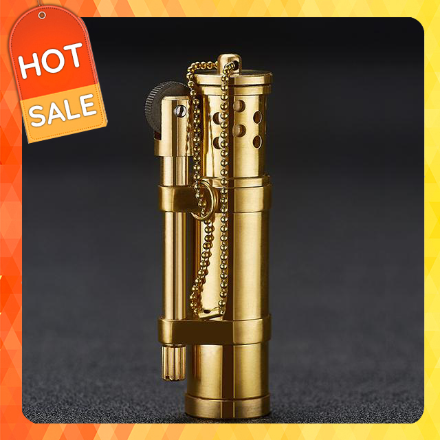 Hộp quẹt bật lửa xăng đá bằng đồng thủ công TC16, thiết kế nhỏ gọi và độc lạ - bật lửa xăng - bật lử độc lạ (KHÔNG CHỨA XĂNG GAS)