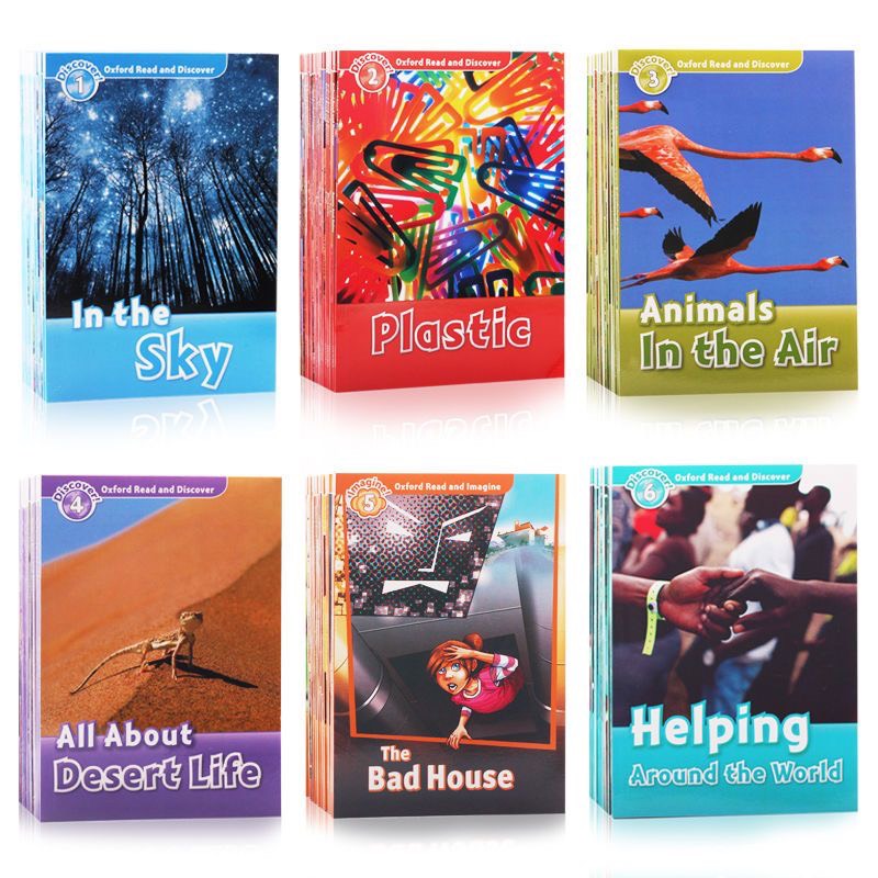 Oxford read and discover/image level 1 -level 6,level 1-4 mỗi level 20Q, level 5-6 mỗi level 14Q kèm mp3