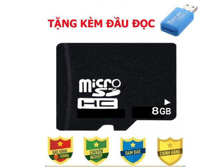 Thẻ nhớ 8GB Micro SD HC lưu trữ cực khủng - Thẻ nhớ 8GB HÀNG CHUẨN GIÁ TỐT