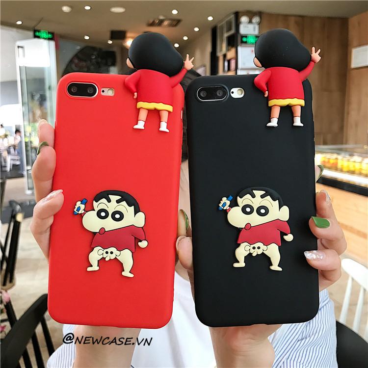 Ốp Lưng Dẻo Shin Cậu Bé Bút Chì - Iphone 5, 6, 6plus, 7, 7plus, 8, 8plus, X