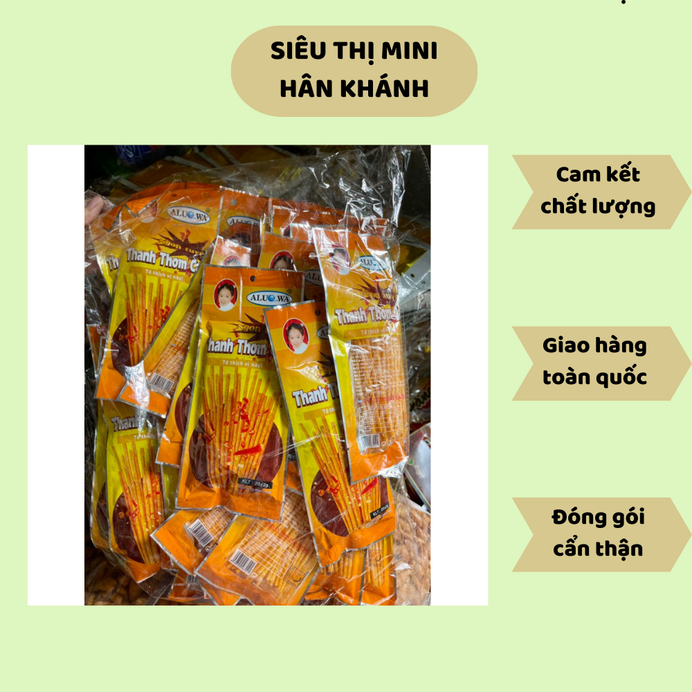 Bịch Snack Tăm Que Cay Tẩm Vị Bịch 30 Gói